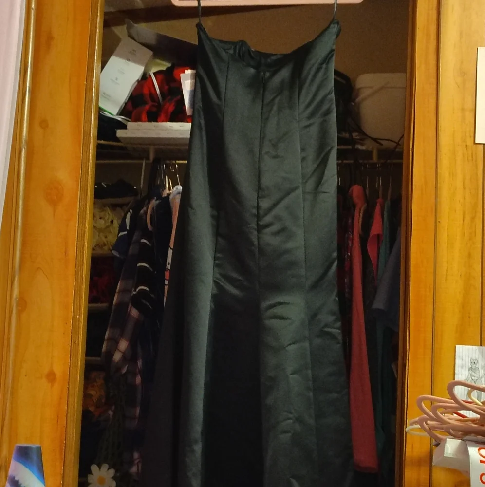 Jessica McClintock Pink and Black Strapless Gown (Never Worn) - Picture 2 of 2